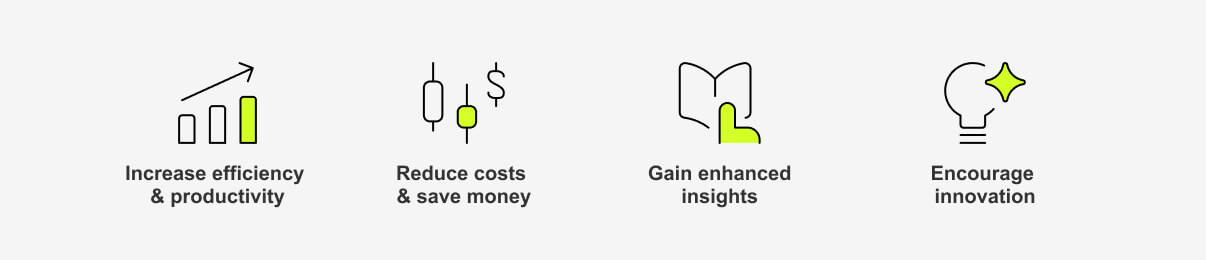 Advantages of integrating AI into business processes