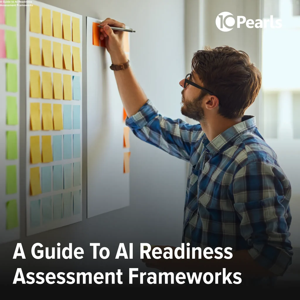 AI consultant demonstrating an AI readiness assessment exercise